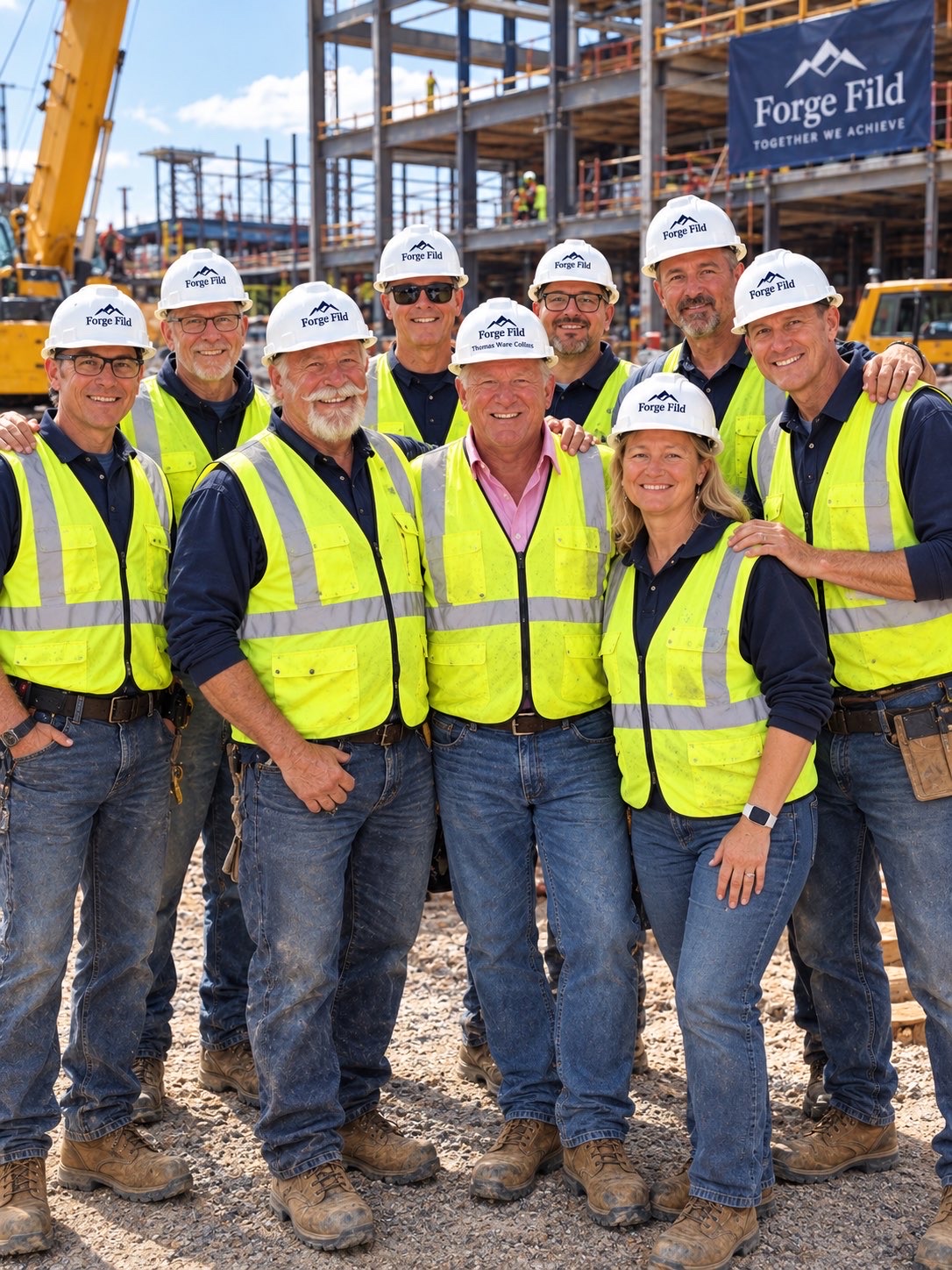 Thomas Ware Collins with the Forge Field team